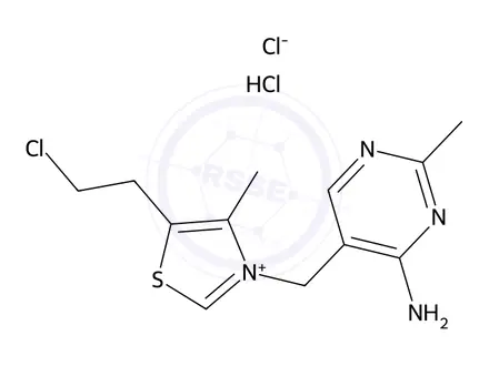 Chemical structure of Thiamine Nitrate Impurity 3 (Thiamine Nitrate EP Impurity C Chloride Hydrochloride)