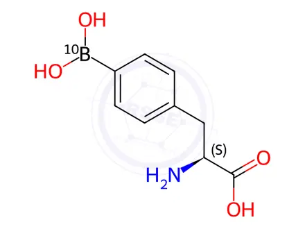 Chemical structure of (S)-2-Amino-3-(4-(borono-10B)phenyl)propanoic acid