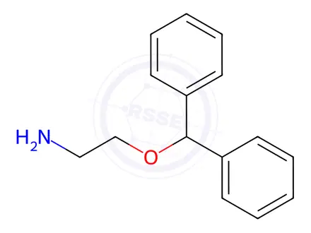 Chemical structure of N,N-Didesmethyldiphenhydramine
