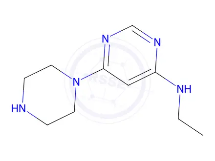 Chemical structure of n-ethyl-6-(piperazin-1-yl)pyrimidin-4-amine