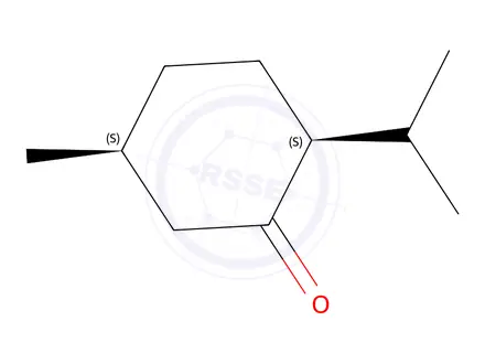 Chemical structure of (±)-Isomenthone(Contains ~20% of trans-isomer)