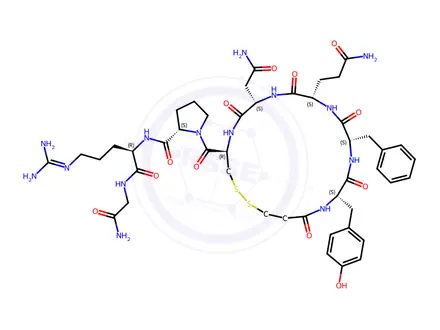 Chemical structure of Desmopressin