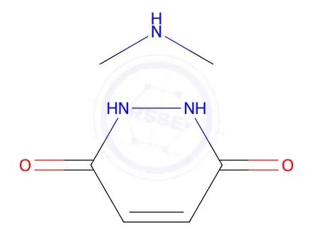 Chemical structure of 1,2-dihydropyridazine-3,6-dione, compound with dimethylamine (1:1)