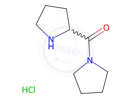 Chemical structure of 1-Pyrrolidinyl(2-pyrrolidinyl)methanone hydrochloride