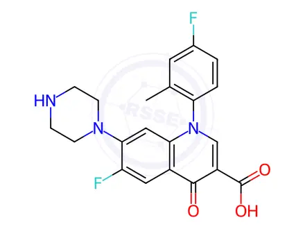 Chemical structure of Temafloxacin Impurity 88