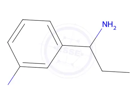 Chemical structure of Benzenemethanamine, 3-amino-alpha-ethyl-(9CI)