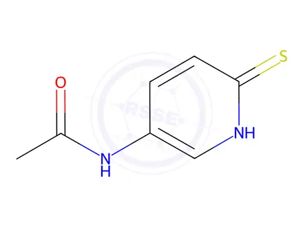 Chemical structure of N-(6-thioxo-1,6-dihydropyridin-3-yl)acetamide