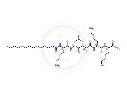 Chemical structure of Myristoyl Pentapeptide-17