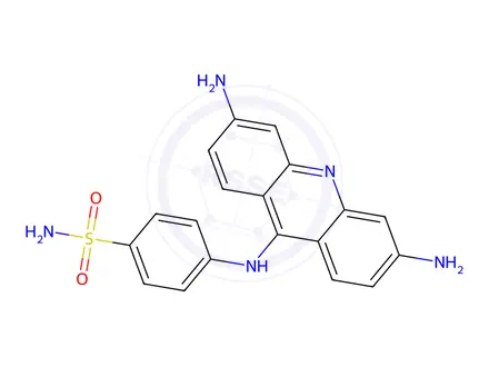 Chemical structure of 4-((3,6-Diaminoacridin-9-yl)amino)benzenesulfonamide