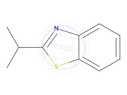 Chemical structure of Benzothiazole, 2-(1-methylethyl)-(9CI)