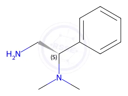 Chemical structure of 1,2-Ethanediamine, N1,N1-dimethyl-1-phenyl-, (1S)-