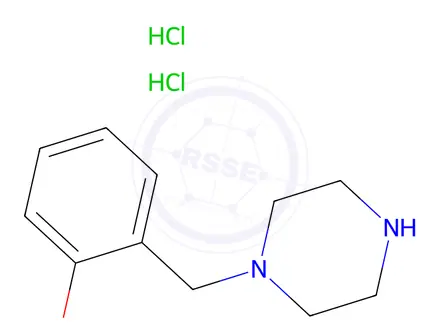 Chemical structure of 1-(2-Methoxybenzyl)piperazine Dihydrochloride
