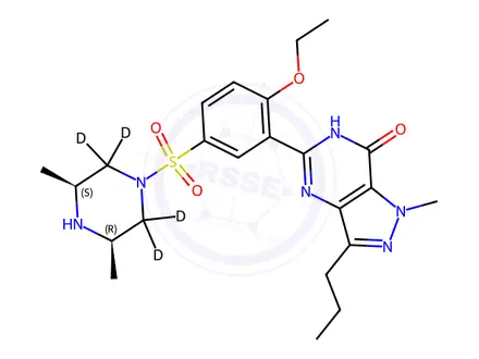 Chemical structure of Methisosildenafil-d4