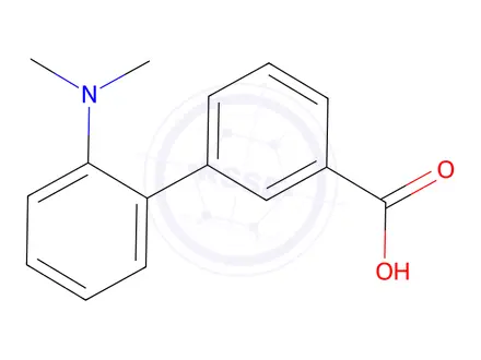 Chemical structure of 2'-(Dimethylamino)biphenyl-3-carboxylic acid