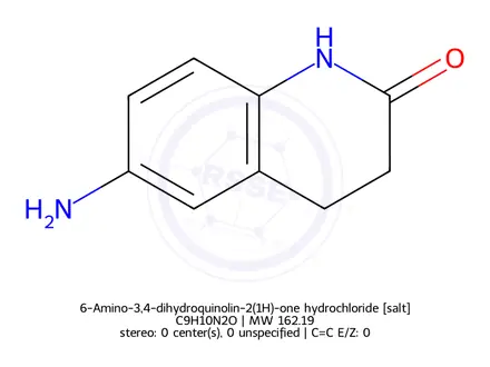 Chemical structure of 6-Amino-3,4-dihydroquinolin-2(1H)-one hydrochloride