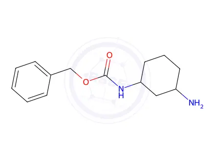 Chemical structure of Benzyl (3-aminocyclohexyl)carbamate