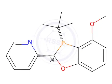Chemical structure of 2-((2S,3S)-3-(tert-Butyl)-4-methoxy-2,3-dihydrobenzo[d][1,3]oxaphosphol-2-yl)pyridine