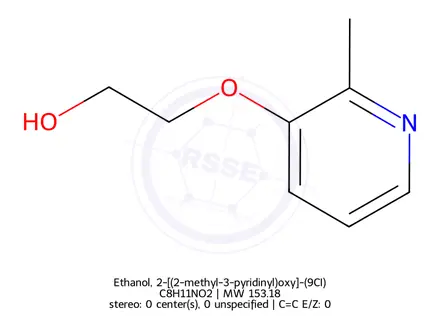 Chemical structure of Ethanol, 2-[(2-methyl-3-pyridinyl)oxy]-(9CI)