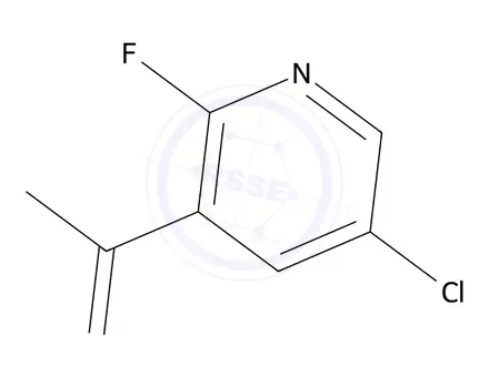 Chemical structure of 1-(5-chloro-2-fluoro-3-pyridyl)ethanone