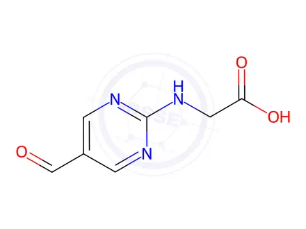 Chemical structure of N-(5-Formylpyrimidin-2-yl)glycine