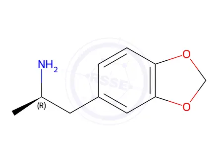 Chemical structure of (R)-MDA
