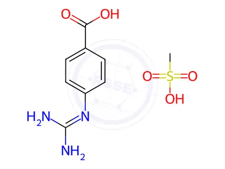 Chemical structure of Nafamostat Impurity 15(Mesylate)