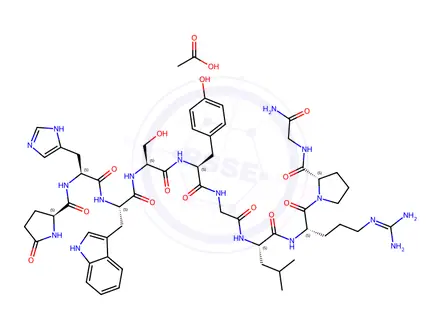 Chemical structure of Gonadorelin Acetate