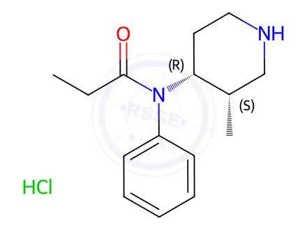Chemical structure of Normethyl Fentanyl Hydrochloride Salt