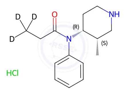Chemical structure of Normethyl Fentanyl-d3 Hydrochloride Salt