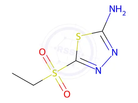 Chemical structure of 5-(ethylsulfonyl)-1,3,4-thiadiazol-2-amine
