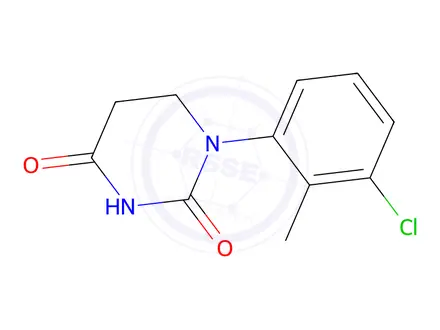 Chemical structure of 1-(3-chloro-2-methyl-phenyl)hexahydropyrimidine-2,4-dione