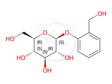 Chemical structure of D(-)-Salicin