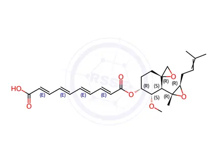 Chemical structure of Fumagillin