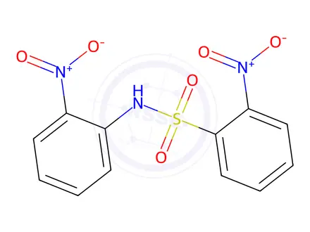 Chemical structure of 2-Nitro-N-(2-nitrophenyl)benzenesulfonamide