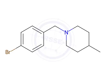 Chemical structure of 1-(4-Bromobenzyl)-4-methylpiperidine