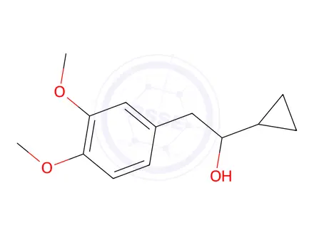 Chemical structure of 1-Cyclopropyl-2-(3,4-dimethoxyphenyl)ethan-1-ol