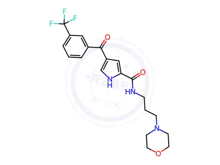Chemical structure of N-[3-(Morpholin-4-yl)propyl]-4-[3-(trifluoromethyl)benzoyl]-1H-pyrrole-2-carboxamide
