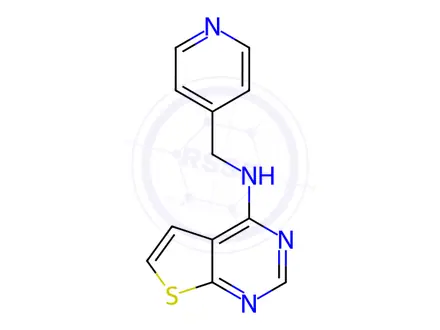 Chemical structure of n-(Pyridin-4-ylmethyl)thieno[2,3-d]pyrimidin-4-amine
