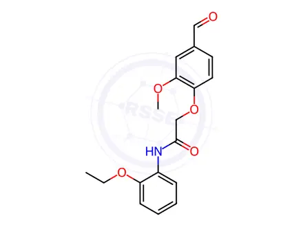 Chemical structure of N-(2-ethoxyphenyl)-2-(4-formyl-2-methoxyphenoxy)acetamide