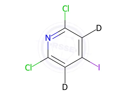 Chemical structure of 2,6-Dichloro-4-Iodopyridine-d2