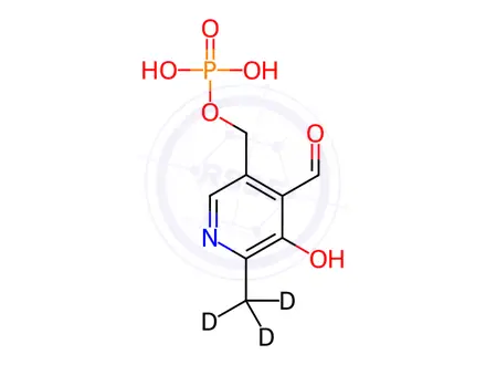 Chemical structure of Pyridoxal phosphate-[D3]