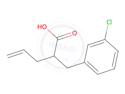 Chemical structure of 2-(3-Chlorobenzyl)pent-4-enoic acid