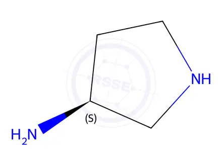 Chemical structure of (3S)-(-)-3-Aminopyrrolidine