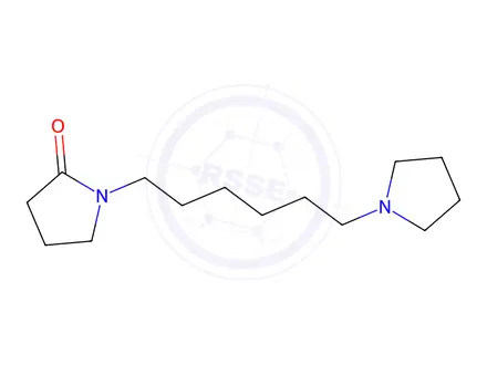 Chemical structure of 1-(6-Pyrrolizinohexyl)-2-pyrrolidone