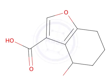 Chemical structure of 4-Hydroxy-4,5,6,7-tetrahydro-1-benzofuran-3-carboxylic acid