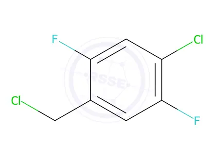 Chemical structure of 1-Chloro-4-(chloromethyl)-2,5-difluorobenzene
