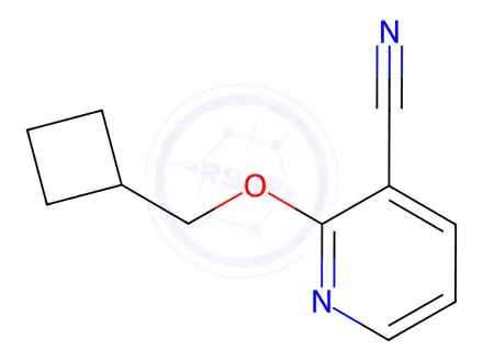 Chemical structure of 2-(Cyclobutylmethoxy)nicotinonitrile