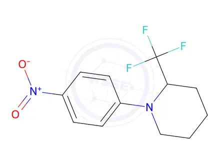 Chemical structure of 1-(4-Nitrophenyl)-2-(trifluoromethyl)piperidine