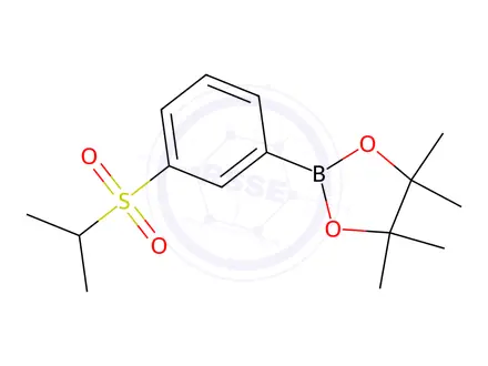 Chemical structure of 2-(3-(Isopropylsulfonyl)phenyl)-4,4,5,5-tetramethyl-1,3,2-dioxaborolane