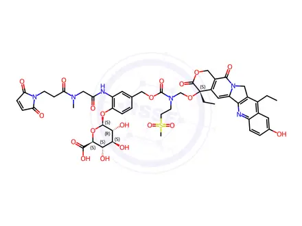 Chemical structure of MAC glucuronide α-hydroxy lactone-linked SN-38